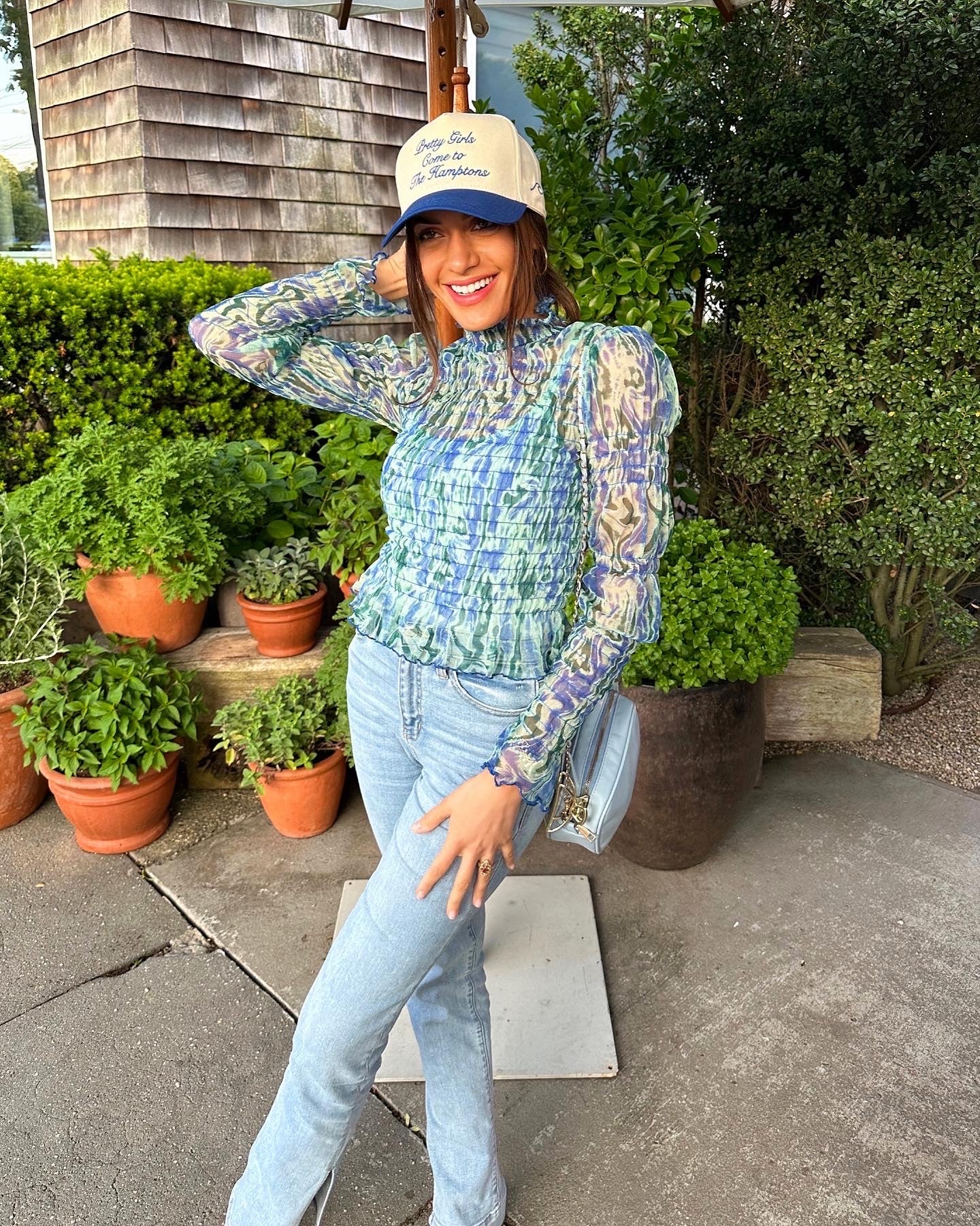 Hamptons Edition: Sand White and Ocean Blue Hat
